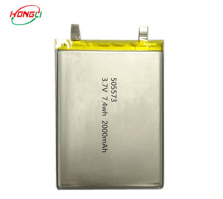 China As certificações recarregáveis da bateria 2000mAh 505573 ROHS do polímero do lítio 3.7v aprovaram fábrica