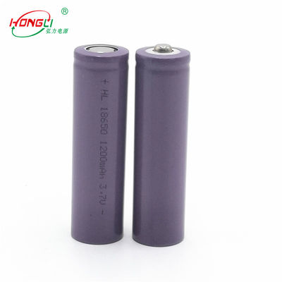 China bateria recarregável do íon de 18650 1200mAh Li 3,7 volts de BIS MSDS UN38.3 fábrica