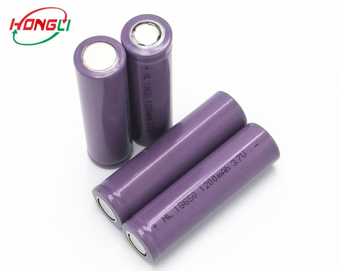 Bateria recarregável de bateria de íon de lítio 18650 estáveis do desempenho 1200mah