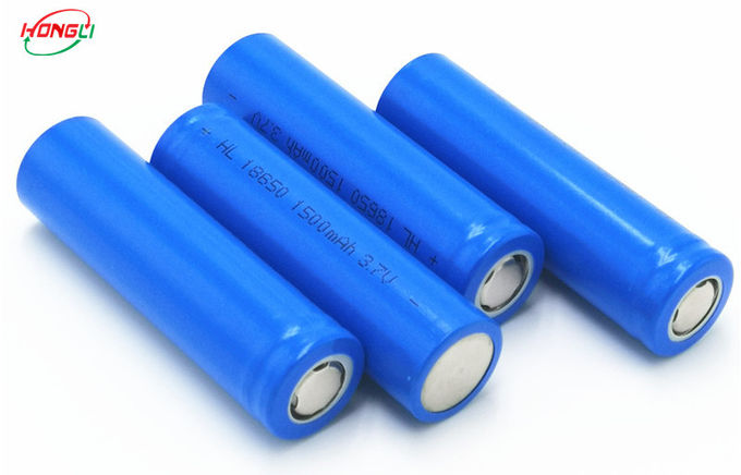 Bateria recarregável do lítio completo de Chargerd 3.7V 1500mAh 18650